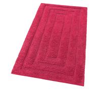 emmevi Tappeto Bagno Puro Cotone Elegante Morbido Scendiletto Antiscivolo Lavabile 60x175 Cm Rosso