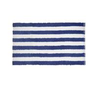 Tappeto bagno ciniglia 60x110 cm righe blu bianco