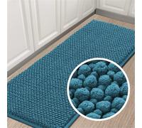 Tappeto Bagno Ciniglia Tappetino da Bagno Alta densità e Assorbente In Microfibra Shaggy Tappeto da Bagno Antiscivolo ad Asciugatura Rapida Lavabile (Turchese,150 x 50 cm)