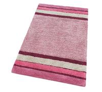 emmevi Tappeto Bagno Puro Cotone Morbido Camera Letto Colori Vivaci Lavabile mod.MERIDA 55X90 ROSA (R)