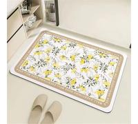 Tappeto Bagno Diatomite Pietra Super Assorbente, Asciugatura Rapida, Antiscivolo, Tappetino Doccia Moderno, Lavabile, Sottile, Tappeti Bagno Bath Mat Cucina Tappeto Ingresso 40x60cm Neutral 3-1007