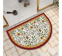 Tappeto Bagno Diatomite Pietra Super Assorbente, Asciugatura Rapida, Antiscivolo, Tappetino Doccia Moderno, Lavabile, Sottile, Tappeti Bagno Bath Mat Cucina Tappeto Ingresso 80x120cm Lemon 3-905