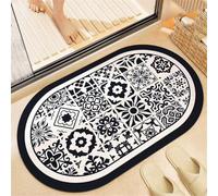Tappeto Bagno Diatomite Pietra Super Assorbente, Asciugatura Rapida, Antiscivolo, Tappetino Doccia Moderno, Lavabile, Sottile, Tappeti Bagno Bath Mat Cucina Tappeto Ingresso 60x90cm Paint 3-999