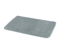 Gedy | Tappeto Bagno Fuzzy Grigio, Morbido Tappeto Doccia Antiscivolo in Poliestere, 50x80cm