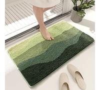 Tappeto Bagno Gradiente Verde Tappetino Bagno Microfibra Tappeti Bagno Assorbe Velocemente Bagno Tappetini Antivegetativo Antiscivolo Tappetino Bagno Antifatica50×80cm