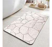 Tappeto Bagno Roccia Tappeti Bagno Moderni Antiscivolo, Lavabile,Assorbente,Morbido In Microfibra Tappetino Doccia