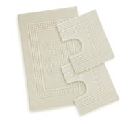 Tappeto Bagno Scendi Doccia Spugna 4 Misure o Set 3 Pezzi Cotone 11 Colori Greca