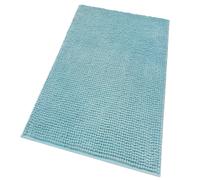 Tappeto Bagno Scendiletto Morbido Antiscivolo Camera Letto Pelo Lungo mod.FLUFFY 65X130 AZZURRO