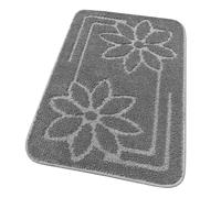 Emmevi Tappeto bagno MOD.Moorea 6 morbido antiscivolo assorbente scendiletto 50x110 Grigio