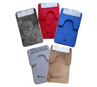 Tappeto Bagno Set 3 pezzi Bagno Memory Antiscivolo 5Colori 2 Mis Tinta Unita ca