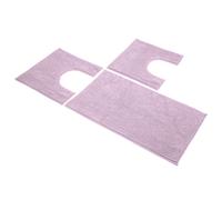 TAPPETO BAGNO SET 3 PEZZI IN SPUGNA ANTISCIVOLO SANITARI LAVANDINO WATER BIDET