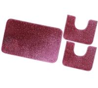 Tappeto Bagno Set 3 Pezzi Parure Girowater Bidet Antiscivolo Morbido Assorbente