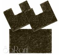 Tappeto Bagno Tris Antiscivolo Vari Colori Doccia Bidet Water Shaggy Sarani