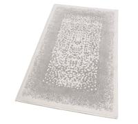 Tappeto Bagno Vintage Camera Scendiletto Morbido Cotone Assorbente Antiscivolo 60x130 Cm Grigio