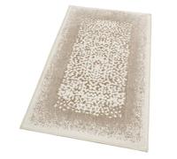 Tappeto Bagno Vintage Camera Scendiletto Morbido Cotone Assorbente Antiscivolo 80x120 Cm Beige