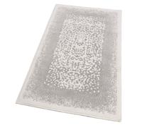 Tappeto Bagno Vintage Camera Scendiletto Morbido Cotone Assorbente Antiscivolo 60x130 Cm Grigio