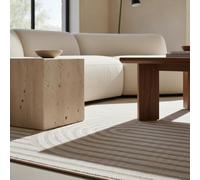 Tappeto Balcone Boho Motivo Etnico Resistente agli Agenti Atmosferici Lavabile Durevole Resistente all'Abrasione Beige 240x340 cm Cucina Balcone Terrazza OEKO-TEX Adatto al Riscaldamento a Pavimento