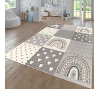 Tappeto Bambini Cameretta Bambina Ragezzi Moderno Arcobaleno Nuvola Motivo Con