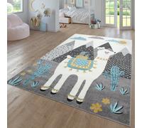 TT Home Tappeto Bambini Cameretta Bambina Ragazzi Moderno Arcobaleno Nuvola Motivo Con Animale Colorato, Colore:Multicolore, Dimensione:120x160 cm