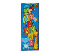 Relaxdays Tappeto per Bambini, Tappetone Animali Disegnati, 179 x 67 cm, Gioco della Campana, Colorato