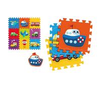 Tappeto Bambini Madmat Mega Quadrotti Veicoli Unisex Multicolore 15.5 EU