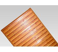 Tappeto Bamboo Degradé Antiscivolo con Bordo Resistente Ai Lati 50x75 cm Arancio