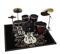 Tappeto Batteria Insonorizzato, Tappeti Antiscivolo Domestico, Tappetino per Batteria Elettronica, Drum Carpet per Rullante Grancassa Tamburo Jazz Batteria, Tappetini Strumenti Musicali 140 x 120 cm