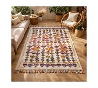 Tappeto berbero 60x110 multicolore motivi tribali salotto LYN5 OURIKA
