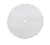 Tappeto Bianco Sotto Albero di Natale, Gonna per Albero di Natale Bianca Neve in Due Misure (120Ø cm)