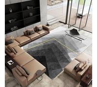 Tappeto bimbi gattonare Geometria dell'inchiostro giallo grigio moderno complementi arredo tappeti moderni salotto 80x160cm