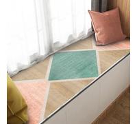 Tappeto bohémien per soggiorno, in velluto di cristallo, antiscivolo, sottile, per camera da letto, balcone, cucina, corridoio, ingresso, decorazione per la casa, uso per tutte le stagioni (#2, 60 x
