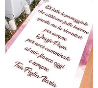 Tappeto C Matrimonio di tutte le passeggiate che abbiamo fatto insieme questa me la ricorderò per sempre per il Papà (100cm X 100cm)