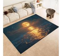 Tappeto Camera da Letto 100x150 cm Stampa Mare Superficie Chiaro Stelle 3D Imitazione Cashmere Tappeto Antiscivolo Tappeti Cucina Adatto Per Soggiorno Sala da Tè Spazi Esterni di Tenute dii Campagna