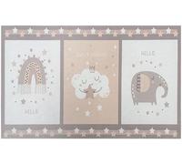 Tappeto Camera Letto Bambini Gomma Morbida Antimacchia Moderno Cameretta Bimbi