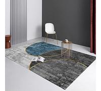 Tappeto camera ragazzo Geometria dell'inchiostro grigio blu design semplice bambina complementi d arredo moderno 160x200cm