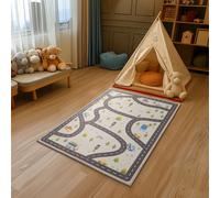 Navaris Tappeto Cameretta Bambini - Tappeto per Bambini Antiscivolo - Morbido Tappeto Gioco 120 x 80 cm - Tappeto Bimbi Decorativo e Robusto - Design Colorato per Bambina e Bambino