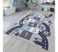 Tappeto Cameretta per Bambini Tappeto da Gioco Bambino Bambina Casa Auto Strade
