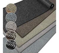 Tappeto Carlton | Tappeto per la casa o la passatoia | Disponibile in diversi colori e dimensioni | Robusto e durevole | per corridoio, ufficio o soggiorno | mélange (antracite 77, 80 x 100 cm)