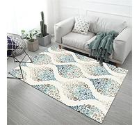 Tappeto, Carpet, Tappeto Salotto, Tappeto Camera da Letto, Tappeto Antiscivolo Lavabile, Tappeto Peloso, Tappeto Soggiorno, Tappeto Cameretta, Tappeto Pelo Corto, Rug Grande Damasco 120x170cm