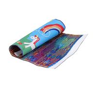 Tappeto Cartone Animato per Casa delle Bambole, Accessori per la decorazione di tappeti Tessuti in Miniatura Portatili, 1:12 (Castello dei sogni)