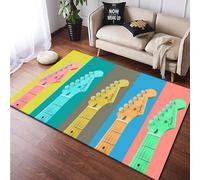 Tappeto Chitarra Strumento Musicale Ispessito Antiscivolo Morbido Bordo Di Bloccaggio Di Grandi Dimensioni Stampato In 3D Tappeto Personalizzato Area Tappeto Per Camera Da Letto Soggior /2378064717083