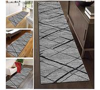 Tappeto classico corridore per corridoio stretto,corridoio d'ingresso lungo tappeto corridori 100 cm 1,5 m 2 m 250 cm 300 cm 4 m 5 m 6 m Tappetino,tappeti per scale cucina grigio ( Size : 60x300cm )