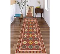 Tappeto Classico Vintage per Corridoio e Scale - Rosso Stretto - Misure: 1m, 1.5m, 2m, 2,5m, 3m, 3,5m, 4m, 4,5m, 5m, 6m ( Size : 80x150cm )