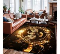Tappeto con aquila, elegante e moderno nastro di alloro, nessuno oro, con retro antiscivolo, resistente allo sbiadimento, tappeto estetico per la casa, soggiorno, camera da letto, sotto il tavolo