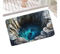 Tappeto con Effetto di Illusione Ottica - Zerbino Antiscivolo Con Buco Estetico - Tappeto con Design 3D Illusorio,Per , Il Bagno, L'Ingresso, Il Portico, Gli Interni E Le Decorazioni Di Halloween