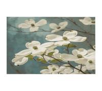 Tappeto con fiori di corniolo primaverile, lavabile, con retro in gomma antiscivolo, per cucina, morbido, resistente alle macchie, piccolo tappeto per camera da letto, bagno, decorazione per pavimento