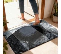 Tappeto con fori 3D, illusione ottica 3D, tappeti che sembrano un buco, intrappola l'illusione ottica senza fondo, antiscivolo, per porta d'ingresso, bagno, scale, stanza dei giochi (colore #2)