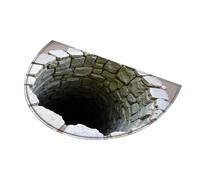 Tappeto con illusione ottica 3D, con retro antiscivolo, cattura sporco e acqua, facile da pulire, aggiunge interesse visivo per la decorazione della casa, camera da letto, soggiorno, bagno, cucina