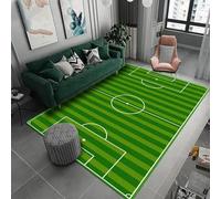Tappeto Con Illusione Ottica 3D Per Soggiorno, Calcio, Campo Da Calciotappeto Con Motivo Stampato,Tappetino Per Decorazioni Per La Casa,Tappetino Antiscivolo,Zerbino Lavabile 50 X 80 Cm /9680046648172
