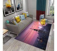 Tappeto Con Illusione Ottica 3D Per Soggiorno, Paesaggio Architettonico Urbanotappeto Con Motivo Stampato,Tappetino Per Decorazioni Per La Casa,Tappetino Antiscivolo,Zerbino Lavabile 50/7324446144276
